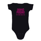 Bison Fierce Hot Pink Stars Organic Cotton Infant Bodysuit