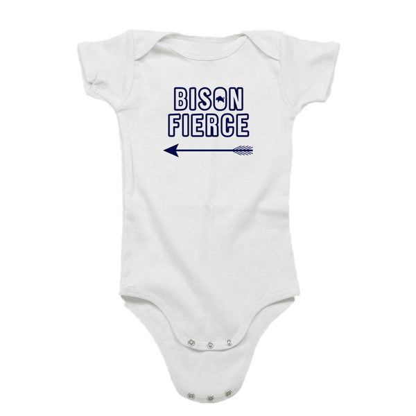 Bison Fierce Blue Arrow Organic Cotton Infant Bodysuit
