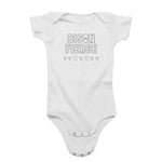 Bison Fierce Silver Hearts Organic Cotton Infant Bodysuit